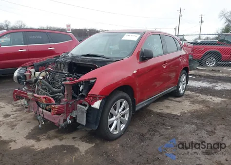 2014 Mitsubishi Outlander Sport Es z USA, uszkodzony, nr VIN 4A4AP3AUXEE009746